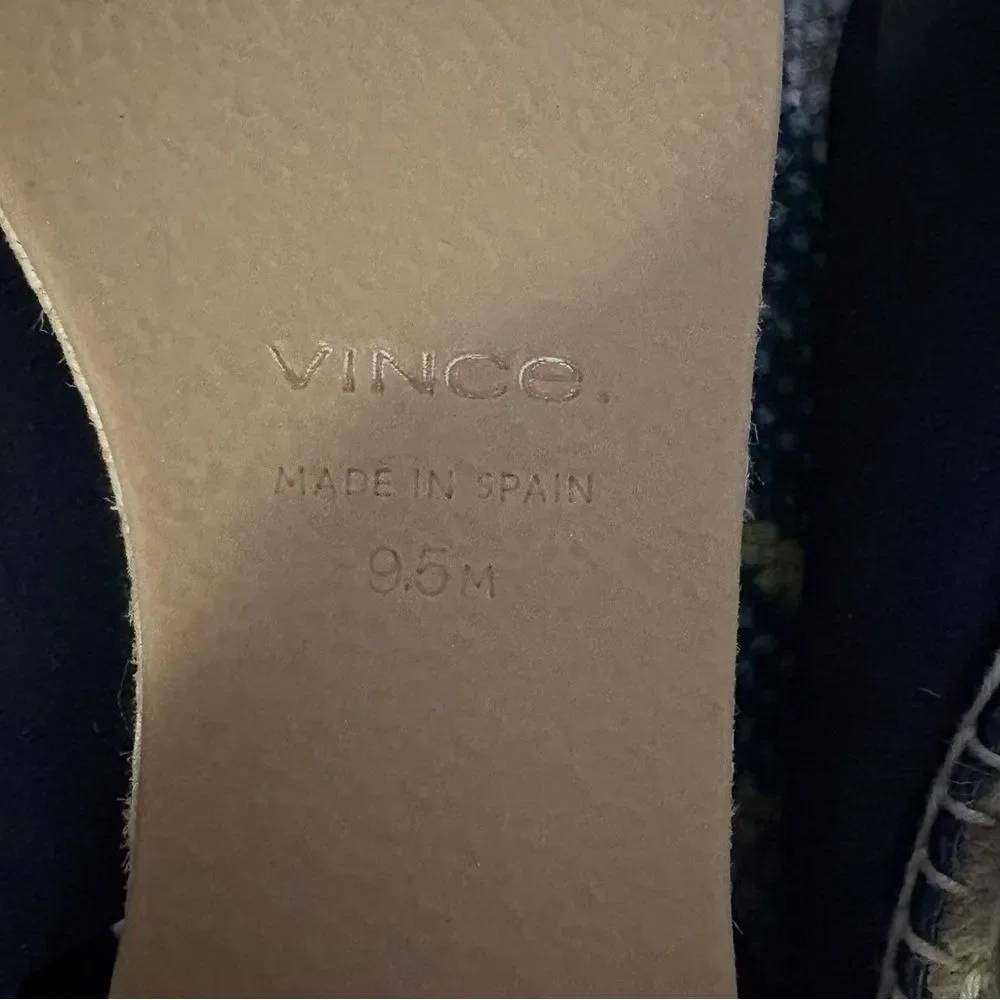 Vince Linton espadrille velvet/suede black 9.5